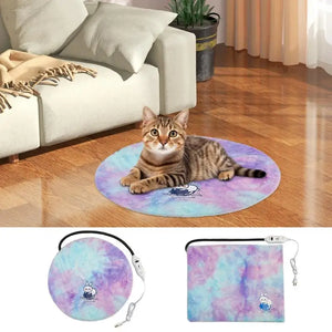 Heated Blanket For Dogs Electric Heating Pad Indoor Pet Beds Puppy Heating Pad Heated Pet Mat Puppy Heating Pad