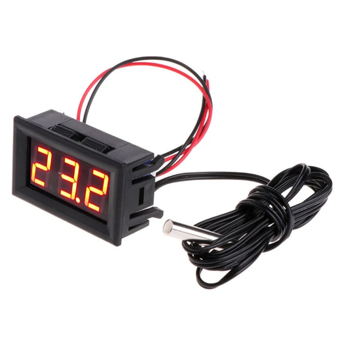 -50~110°C Thermometer DC 5-12V Car Temperature Panel Meter Gauge Probe Aquarium Terrarium Digital High Quality