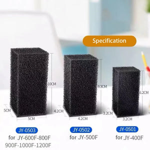 Fish Tank Filter Bio Sponge High-density Water Purification Biochemical Sponge Pond Aquarium Filter Media Replacement Cotton