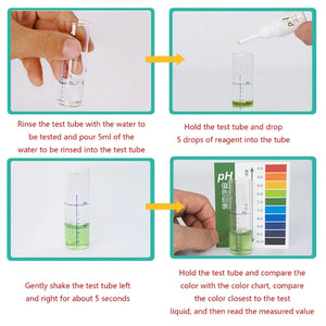 3-in-1 Aquarium Test Kits for Freshwater & Marine Water Accurate Water Quality Testing Solution for Pond, Fish Tanks