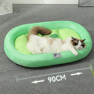 Summer cat Cooling Mat Breathable Pet cat Bed Blanket Ice Silk Pad Sofa Kennel for Small Medium Dogs Cats Dog Car Seat Cushion