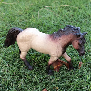 Latest Lifelike Farm The Fence Animal Horse Horseman Model Appaloosa Hannover Horse Action Figures Educational toys for Children