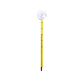 Aquarium Glass Thermometer Stick Sucking Cup Fish  Thermometers Display