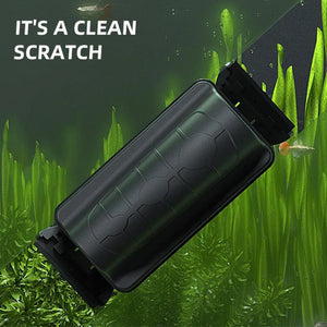 New Magnetic Aquarium Fish Tank Brushes Floating Clean Glass Window Algae Scraper Cleaner Brush Aquarium Accessories Two Blades