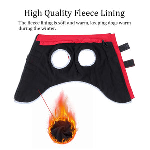 Warm Fleece Dog clothes Personalized Waterproof Winter Clothes for Small Medium Large Dogs Pet Clothing Jackets Dog Accessories