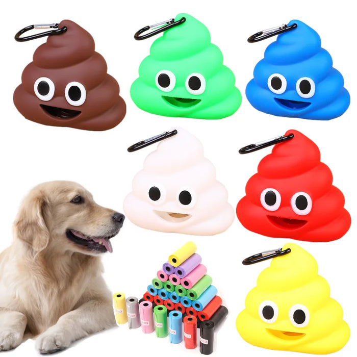 Poop Waste Bag Dispenser for Dog Waste Carrier Includes Pet Supply Accessory Dog Cat Small Tools Poop Bag Holder