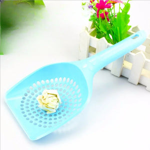 Plastic Cat Litter Shovel Cat Scoop Poop Shovel Waste Tray Pet Cleaning Pooper Scoopers Cat Sand Toilet Cleaning Spoons