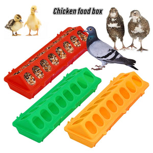 30cm Chick Bird Feeder Trough  Pigeon Feeding Ground  Pheasant feeding bucket Chick Plastic Flip-Top Chicken farming tool