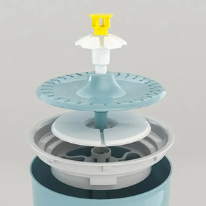 2.4L Pet Cat Dispenser Drinking Water Fountain Activated Carbon Filters LED Automatic Feeder Container USB Interface