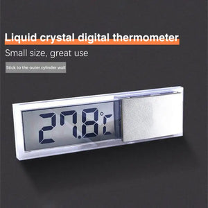 Aquarium LCD Thermometer LCD Digital Electronic Fish Tank 3D Digital Aquarium Temperature Temp Meter Sticker Fish Shrimp Turtle