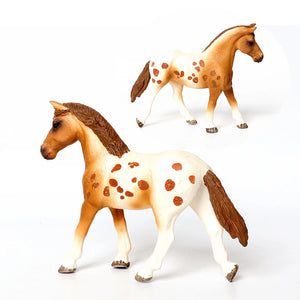 Realistic Horse Model Clydesdale,Mustang,Exmoor Stallion,Spotted Horses Toy Farm Animal Collectible Figurines Toys For Kids