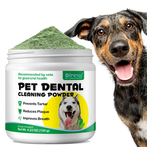 Pets Dental Clean Powder Recommended by vets for good oral health Reduces Plaque Prevents Tartar Improves Breath with Probiotics