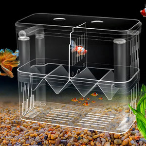 Acrylic Fish Breeder Box Breeding Isolation Box Fish Hatchery Divider Shrimp Clownfish Aggressive Fish Prevent Injured Aquarium