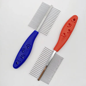 Two-sided Dog Comb Hair Removal Brush Flea Comb Cats Pet Supplies Grooming Fine-toothed Pet Comb Cleaning Tool Dogs Lice Brush