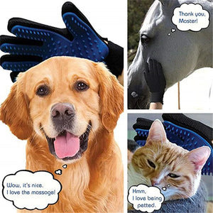 Dog Pet Grooming Glove Silicone Cats Brush Comb Deshedding Hair Gloves Dogs Bath Cleaning Supplies Animal Combs by PROSTORMER