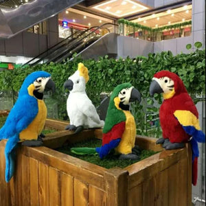 Parrot Plush Toys Soft Simulation Psittacidae Macaw Stuffed Toy Cute Wild Animals Birds Dolls Bird toys