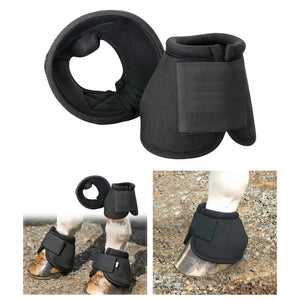 Horse Bell Boot Equine Hoof Boot Quick Drying & Comfort Heavy Duty Protection Equestrian Accessories Equipment Pair Durable