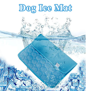 Pet Dog Ice Silk Pad Breathable Cooling Mat Cat Cushion Supplies Large and Small Dog Machine Washable Seat Prevent Sunstroke