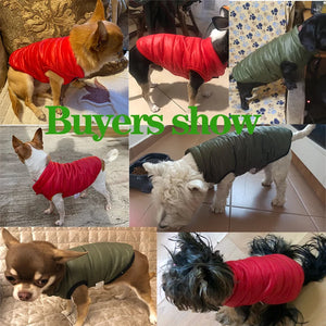 Warm Pet Dog Vest Jacket Autumn Winter Dog Clothes French Bulldog Chihuahua Clothing For Small Medium Dogs Cats Coat Pug Yorkie