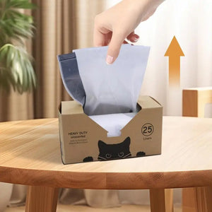 Automatic Litter Box Liner Bag Extra Thick Waste Bags for Self-Cleaning Pet Kitty Litter Box Waste Litter Drawer Liners 25pcs