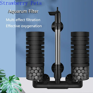 New Aquarium Filter for Aquarium Fish Tank Air Pump Skimmer Biochemical Sponge Filter Aquarium Bio Filters Filtro Aquario