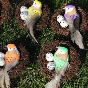 Straw Round Rattan Bird Nest Parrot Cages Parrots Pigeons Warm Bedding Nest Rattan Weaving Bedding Bird Play Chewing Bird Toys