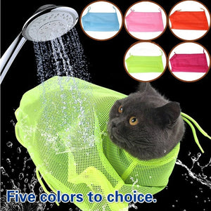 Mesh Cat Groom Bath Bag Adjustable Dogs Anti Scratch Bite Kat Nail Trim Inject Examing Pet Washing Clean Restraint Massage Bags