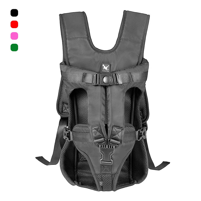 Pet Dog Carrier Bag Breathable Backpack For Dogs Cats Out Double Shoulder Portable Travel Backpack Outdoor Dog Cat Carrier Bag