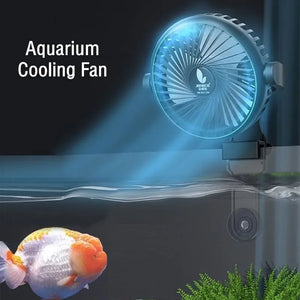 Aquarium Cooling Fan Clip On Marine Coral Tank Temperature Controller Fish tank Chiller Water Cooling System 360 Rotating