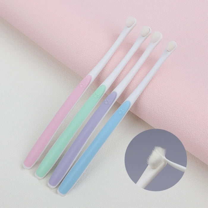 1pc Soft Tooth Brush Small-Head Cleaning Pet Toothbrush Remove Bad Breath Tooth Brush Dog Care Mouth Clean