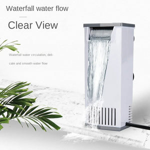 3W 200L/H Waterfall Aquarium Filter Pump Turtle Fish Tank Low Water Level Filter Oxygen Pump Fish Turtle Reptile Supply 220-240V