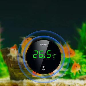 2024 Aquarium Thermometer 5s Refresh Speed LCD Digital External Thermometer Fish Tank Turtle Aquatic Thermometer High Precision