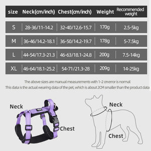 Lightweight Pet Harness with Handle Anti-Escape Dog Vest for Small Medium Dogs Puppy Chest Straps Chihuahua Pug Pet Supplies