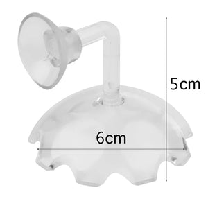 Shrimp Feeder Dish Shrimp Feed Dish Aquarium Fish Tank Shrimp Food Bowl Feeding Clear Glass Feeding Tube Dish Suction Accessory