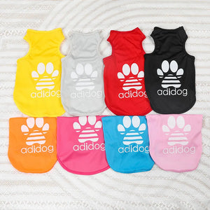 Pet Dog Clothing Summer Soft Polyester Teddy Dog Thin Tank Top Breathable and Cool Dog Cat Clothing Small Dogs T Shirt