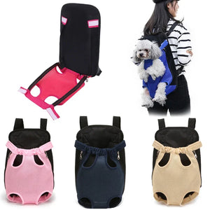 Pet Carrier Bag Adjustable Puppy Hands-Free Carrier Backpack for Small Medium Dogs Cats Outdoor Breathable Travel Hiking Tool