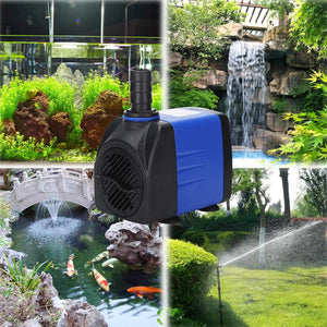 3/4/6/10/15/25W  Multifunctional Aquarium Water Pumps Tank Pond Pool Fountains Pump Waterproof Submersible Fish Pond Water Pump