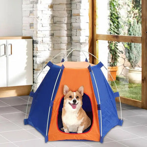 Dog Cage Dog House Kennels Waterproof Oxford Dog Cat Tent Soft Comfortable Folding Bed Portable Cute Animal Nest Pet Products