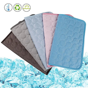 Dog Mat Cooling Summer Pad Mat For Dogs Cat Blanket Sofa Breathable Pet Dog Bed Summer Washable For Small Medium Large Dogs Cats