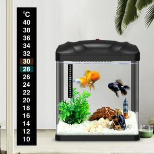 Digital Aquarium Home Stick-on Thermometer Fish Tank StripAdhesive Dual Scale C/F Discolor Temperature Measure Sticker Accessory