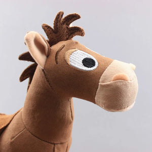 25cm Disney Animation Toy Story Woody Sheriff Bath Red Heart Horse Ordinary Acousto-optic Plush Toy Sofa Pillow Birthday Gift