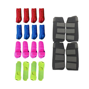 4pcs Horse Boots Leg Guard Protector Riding Accessories Leg Covers Leg Wraps Set