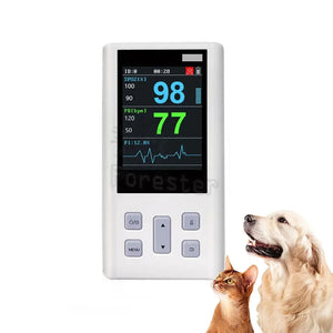 Portable Pulse Oximeter Monitor for Heart Rate and Oxygen Saturation with Veterinary and Medical SPO2  with Memory