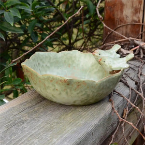 Ceramic Birdbath Bowl Bird Feeder Food Holder Container Bird Feeding Tray For Outdoor Garden Courtyard Decoration Dropship