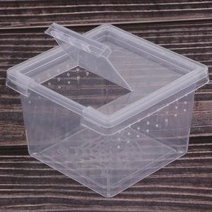 10 Pieces Insect Reptile Spider Terrariums Breeding Box Hatching Containers For Reptile Terrarium Spiders Frogs Snakes Supplies