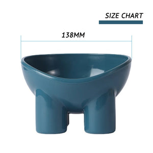 New Cat Dog Bowl High Foot Small Dog Bowl Neck Protector Pet Food Water Bowl Anti-tip Pet Feeding Dessert Snack Dish Accessories