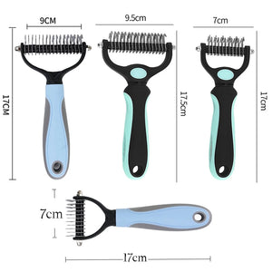 CDDMPET Pet Hair Remover Pet Fur Knot Cutter Dog Grooming Shedding Tools Puppy Cat Comb Brush Double Sided Brush Dog Accessories