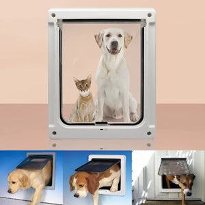 Pet Cat Kitty Door ABS&smooth Surface Very Sturdy for Screen Window Security Flap Gates Pet Tunnel Dog Fence Free Access Door