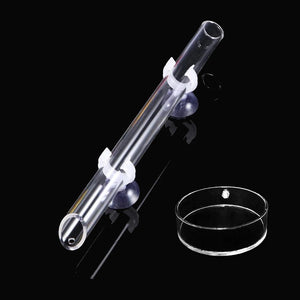 1Pcs Acrylic Aquarium Feeder Tube Dish Transparent Fish Tank Shrimp Snail Shrimp Food Feeder Bowl Aquarium Feeding Accessories