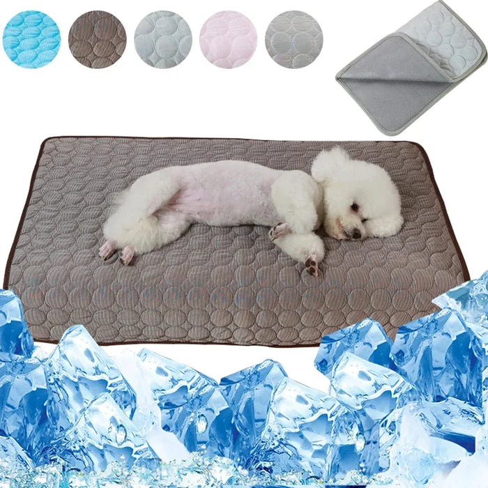 Summer Dog Cooling Mat Pet Cold Bed Extra Large for Small Big Dogs Pet Accessories Cat Durable Blanket Sofa Cat Ice Pad Blanket